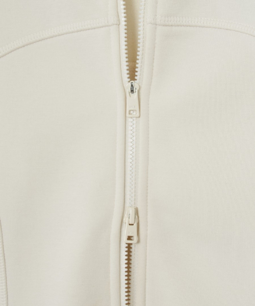 WomenS Basic Sportive Seam Hood Zip Up
