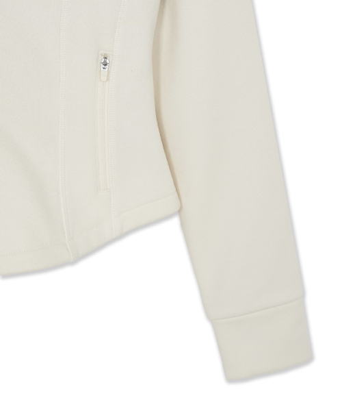 WomenS Basic Sportive Seam Hood Zip Up