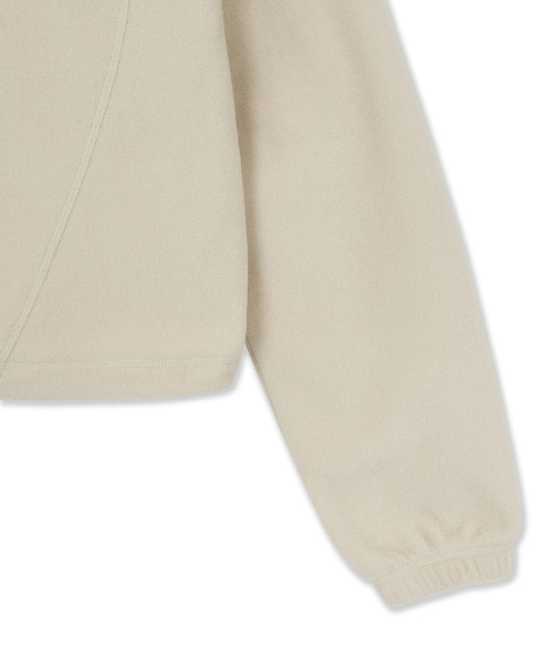 WomenS Basic Sportive Fleece Crop Hoodie