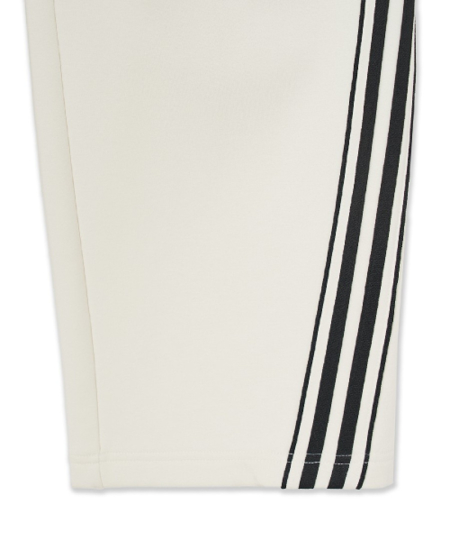 Basic Small Logo Brushed Wide Curved Track Pants