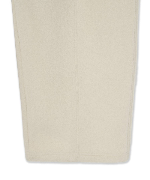 BASIC SMALL LOGO FLEECE STITCH WIDE PANTS