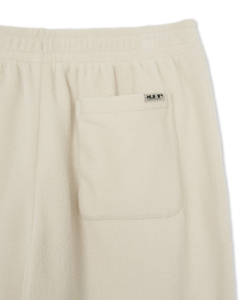 BASIC SMALL LOGO FLEECE STITCH WIDE PANTS