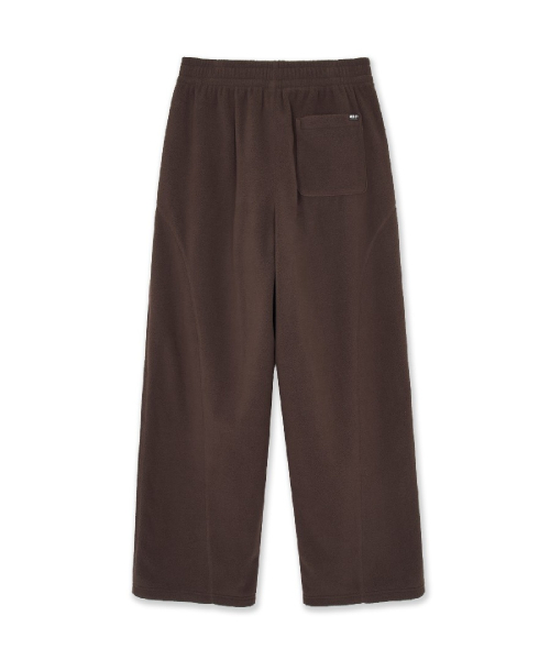 BASIC SMALL LOGO FLEECE STITCH WIDE PANTS