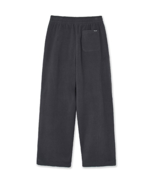BASIC SMALL LOGO FLEECE STITCH WIDE PANTS