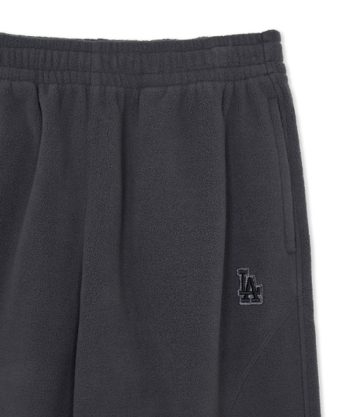 BASIC SMALL LOGO FLEECE STITCH WIDE PANTS