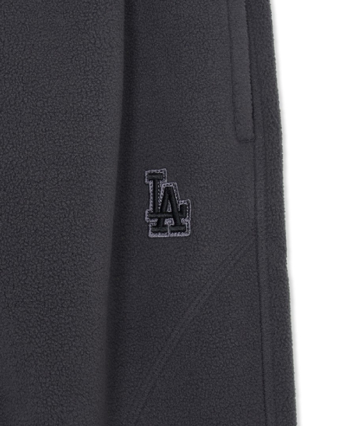 BASIC SMALL LOGO FLEECE STITCH WIDE PANTS