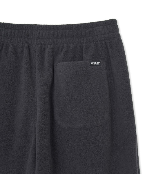 BASIC SMALL LOGO FLEECE STITCH WIDE PANTS