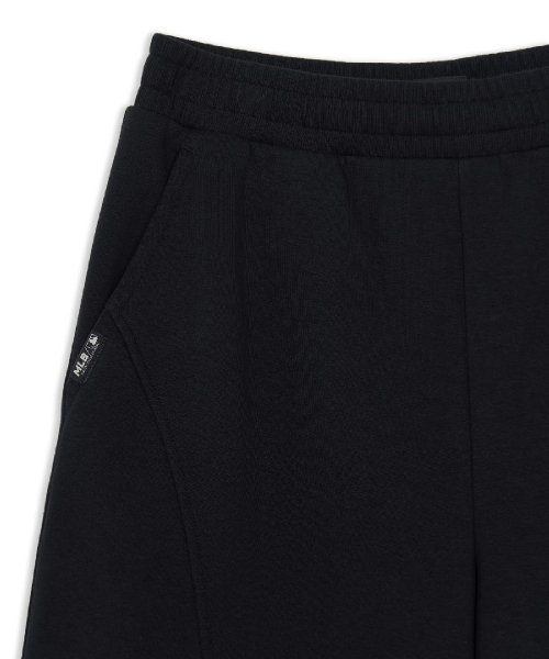 BASIC SMALL LOGO BRUSHED CURVED WIDE PANTS
