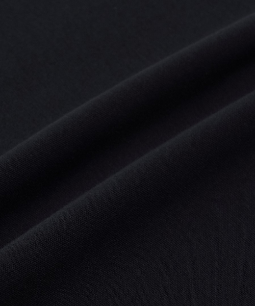 BASIC SMALL LOGO BRUSHED CURVED WIDE PANTS