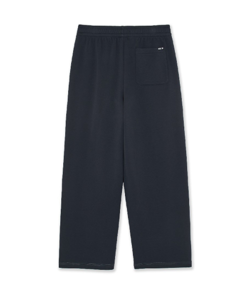 Basic Small Logo Brushed Wide Pants