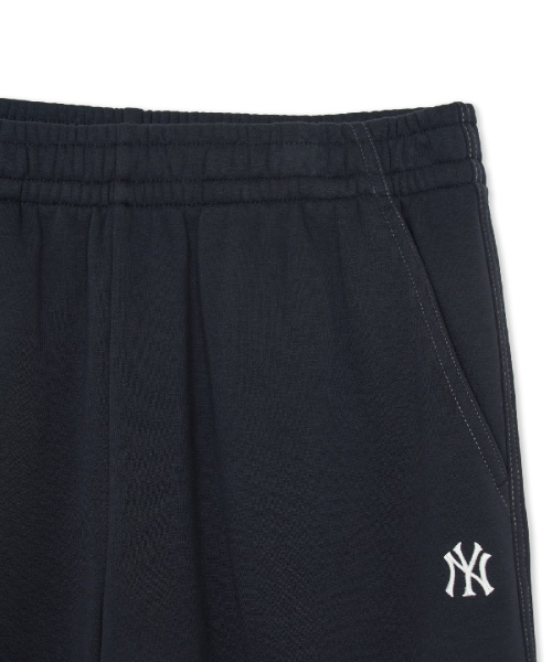 Basic Small Logo Brushed Wide Pants