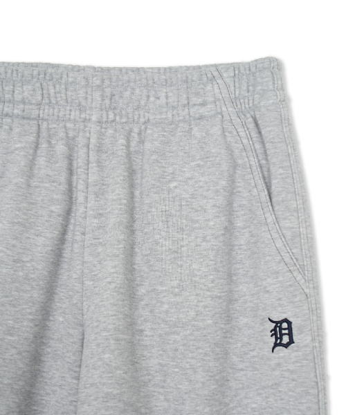 Basic Small Logo Brushed Wide Pants