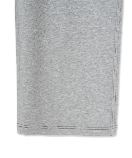 Basic Small Logo Brushed Wide Pants