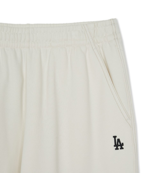 Basic Small Logo Brushed Wide Pants
