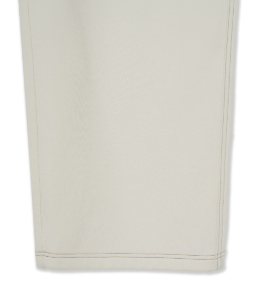 Basic Small Logo Brushed Wide Pants