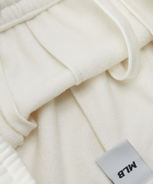 Basic Small Logo Brushed Wide Pants