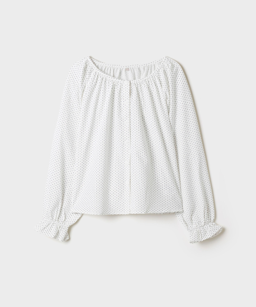 [COMFORT] Ruffle Long-Sleeve Pajamas_SPLOG49A08