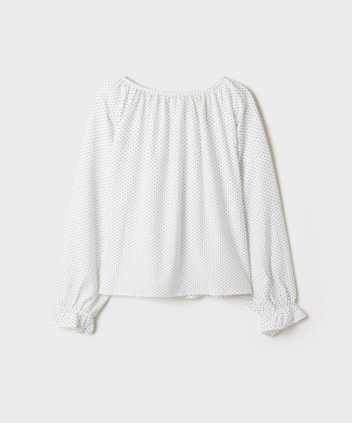 [COMFORT] Ruffle Long-Sleeve Pajamas_SPLOG49A08