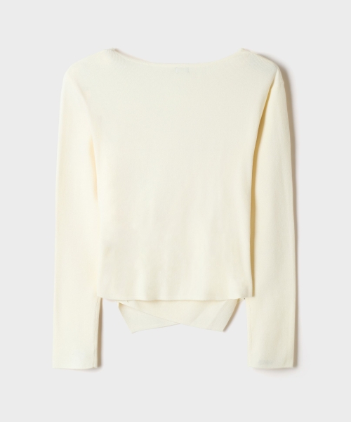 Wrap Button Knit_SPKWG49W07