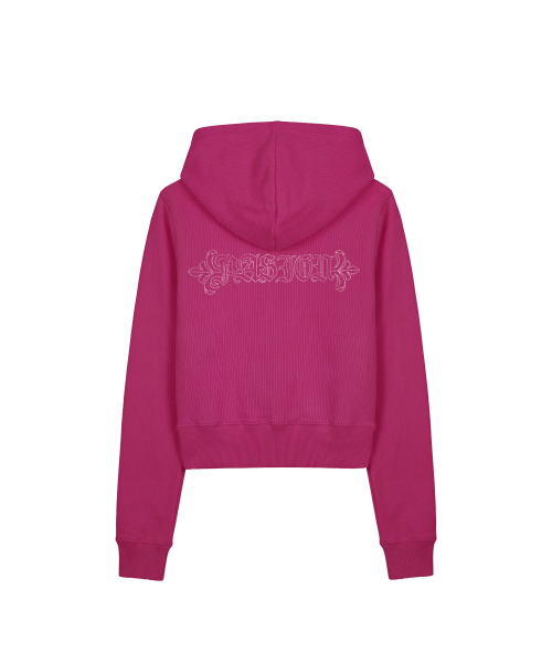 엠블럼 글리터 후드집업_핑크 Emblem Glitter Hood Zip-Up_Pink