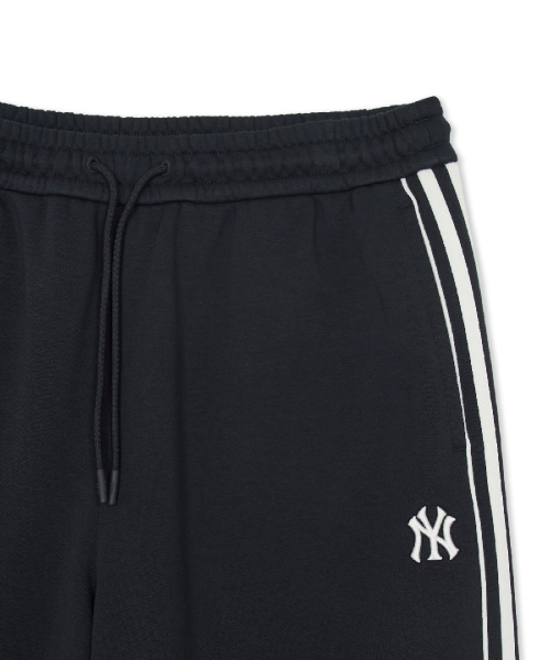 Basic Small Logo Brushed Wide Curved Track Pants