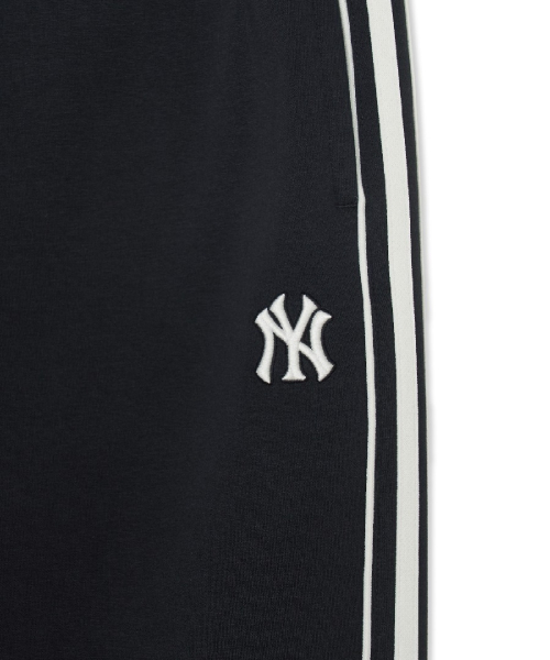 Basic Small Logo Brushed Wide Curved Track Pants
