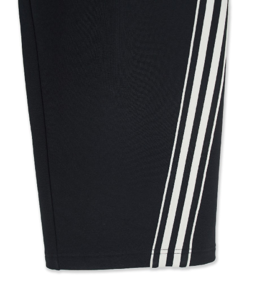 Basic Small Logo Brushed Wide Curved Track Pants