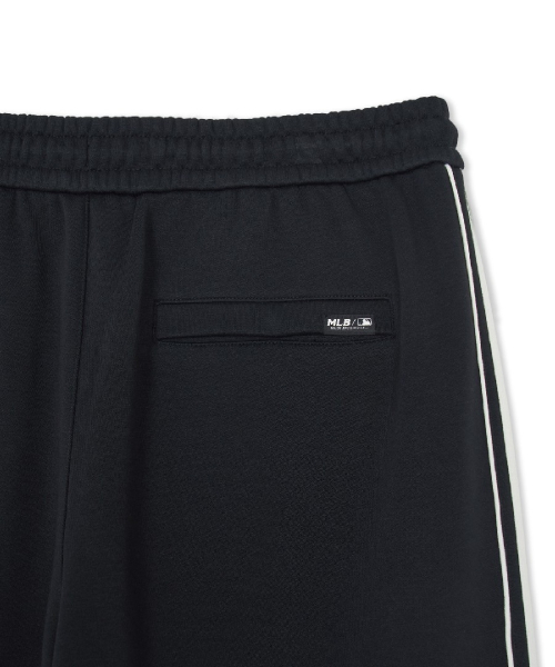 Basic Small Logo Brushed Wide Curved Track Pants