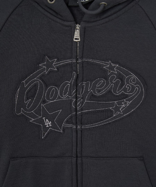 WomenS Varsity Vintage Letter Graphic Brushed Hood Zip Up