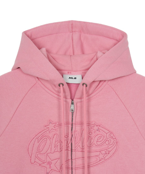 WomenS Varsity Vintage Letter Graphic Brushed Hood Zip Up