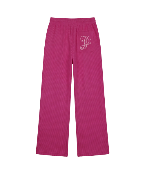 엠블럼 글리터 로우라이즈 이지 팬츠_핑크 Emblem Glitter Ezzy Pants_Pink