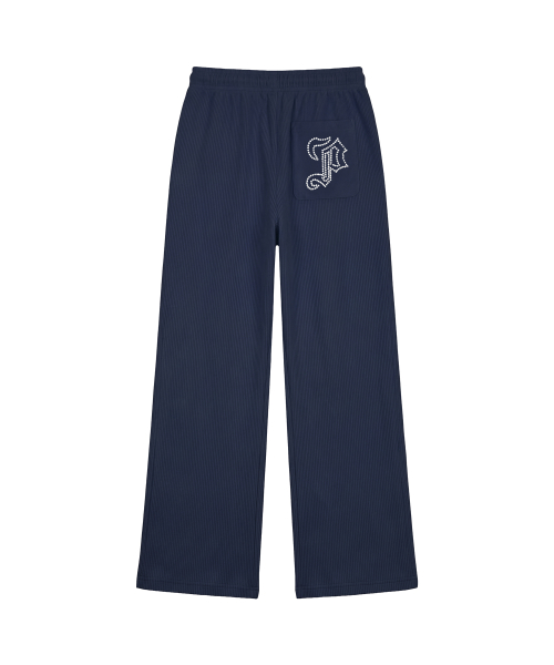 엠블럼 글리터 로우라이즈 이지 팬츠_네이비 Emblem Glitter Ezzy Pants_Navy