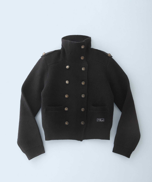 New School Knit Double Jacket Black