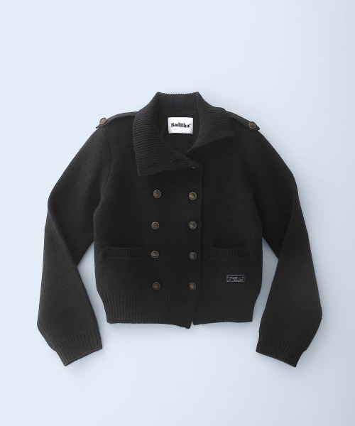 New School Knit Double Jacket Black