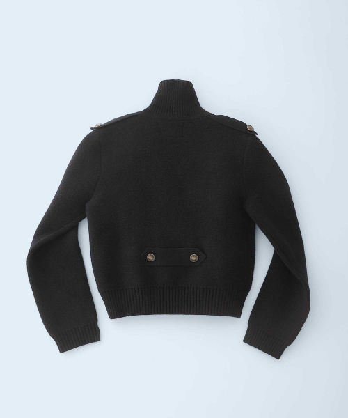 New School Knit Double Jacket Black