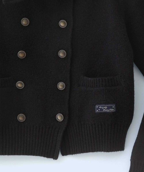 New School Knit Double Jacket Black