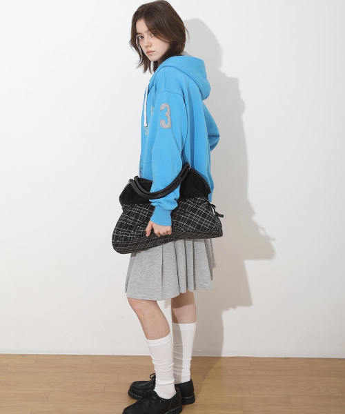 New School Hoodie Zip Mid Blue
