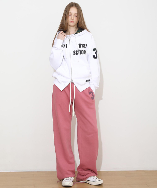 New School Hoodie Zip White