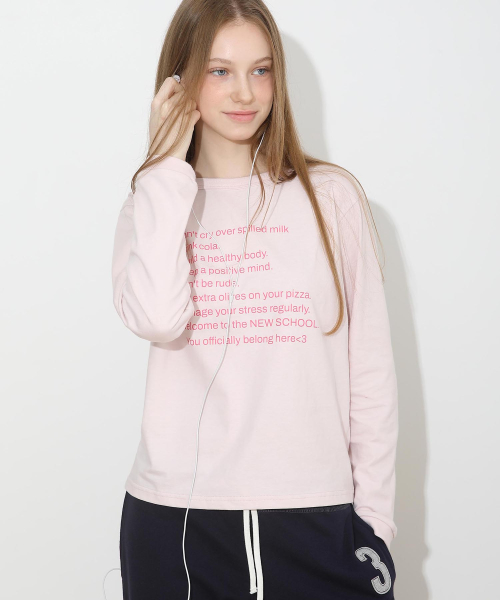 Notice Regulation Long Sleeve Baby Pink