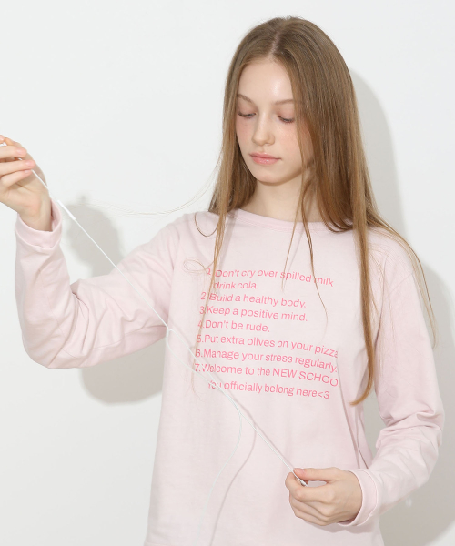 Notice Regulation Long Sleeve Baby Pink