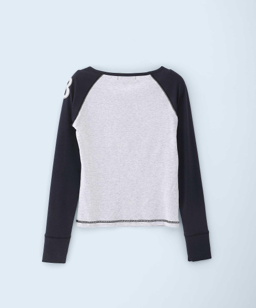 Class Henley Neck Long Sleeve Navy