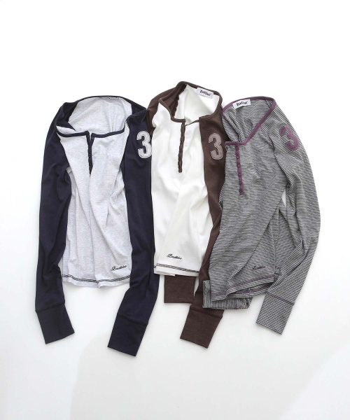 Class Henley Neck Long Sleeve Navy