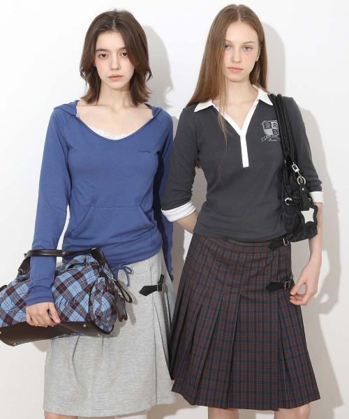 New School Merch Mid-sleeve Charcoal