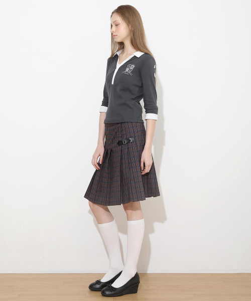 New School Merch Mid-sleeve Charcoal