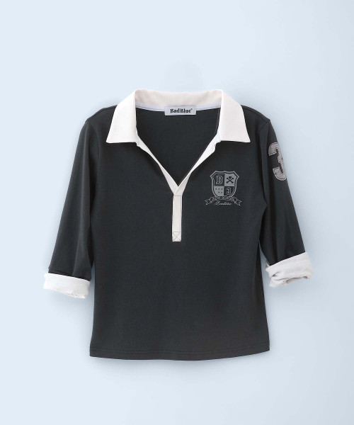 New School Merch Mid-sleeve Charcoal