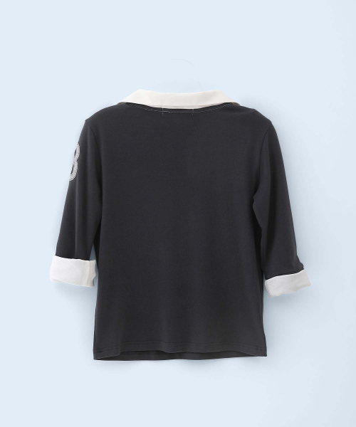 New School Merch Mid-sleeve Charcoal