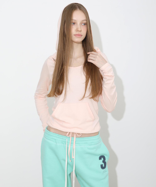 Gummy Raglan Hoodie Peach