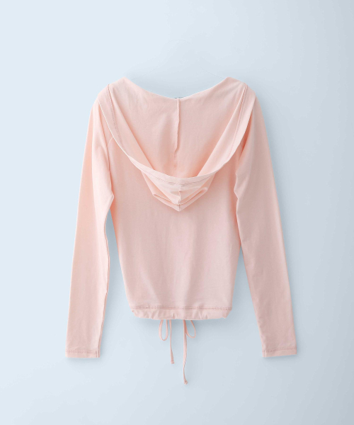 Gummy Raglan Hoodie Peach