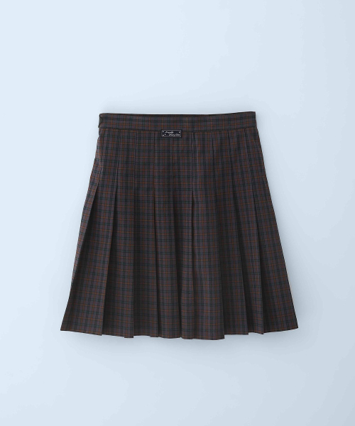 New School Check Buckle Lap Skirt