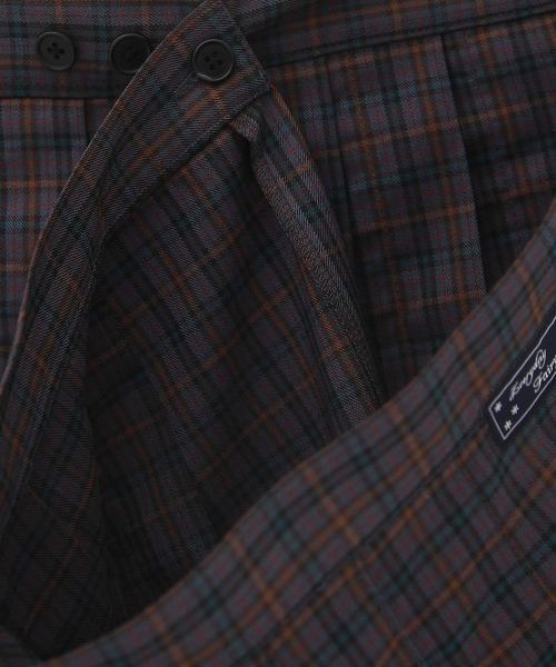 New School Check Buckle Lap Skirt